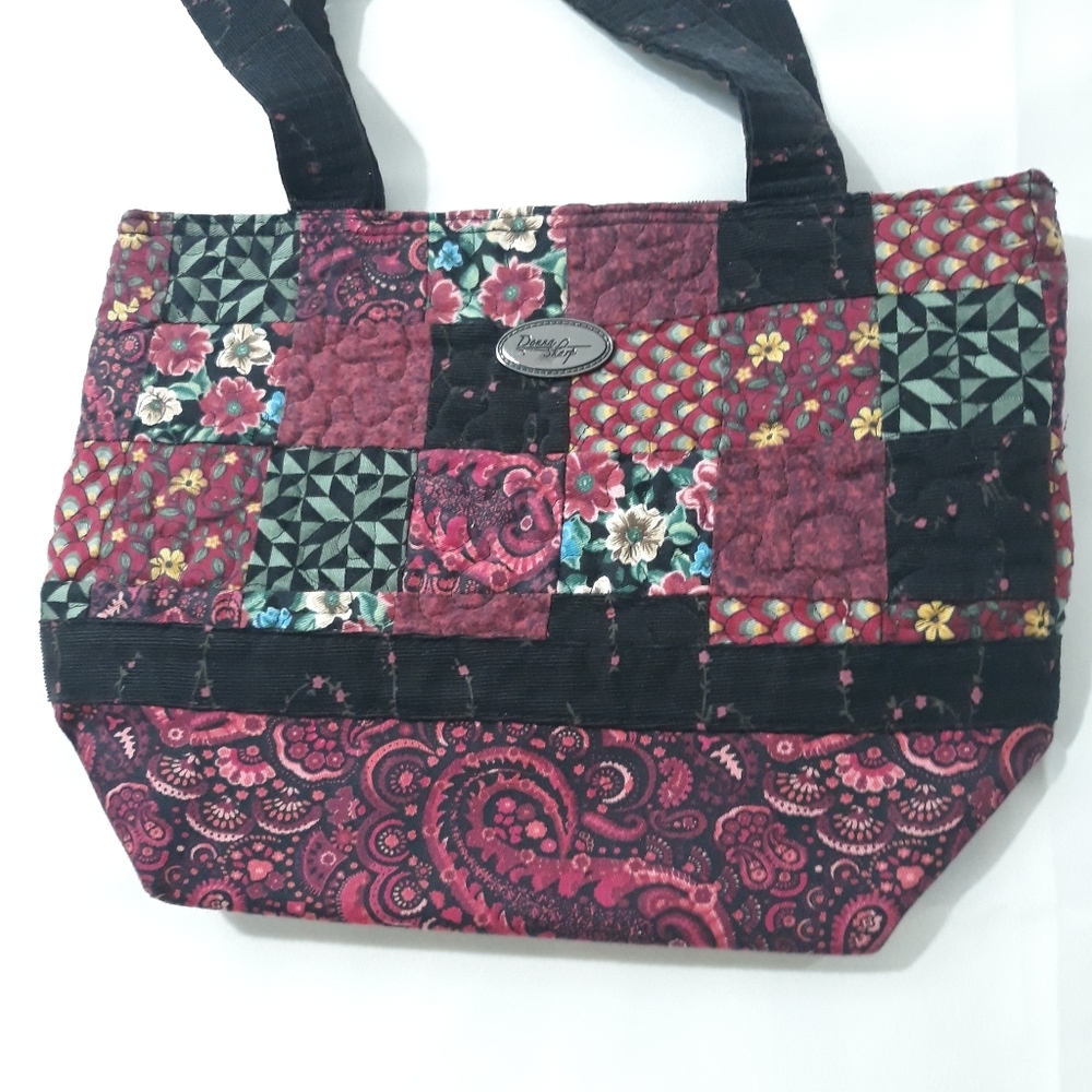 Donna Sharp Patchwork Tote Bag - Multicolor Flora… - image 4